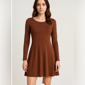 Free People Cocoa Long Sleeve Dress